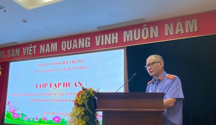 Hội nghị tập huấn công tác Thi hành án hình sự của Ban Chỉ đạo Cải cách...